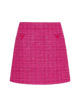 Valentino Garavani Pink Glaze Tweed Light Mini Skirt